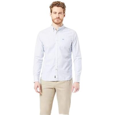 Dockers Stretch Oxford-skjorta, Bengal Stripe Delft, XL Dockers Stretch Oxford-skjorta, Bengal Stripe Delft, XL