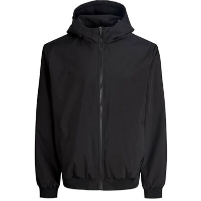 JACK & JONES Jjecharge Light Jacket Hood Noos, svart, M JACK & JONES Jjecharge Light Jacket Hood Noos, svart, M