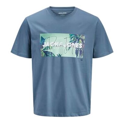 JACK & JONES Jjindiana Tee Ss Crew Neck, Blå Mirage, XS JACK & JONES Jjindiana Tee Ss Crew Neck, Blå Mirage, XS