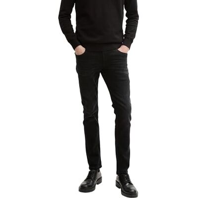 TOM TAILOR herrjeans Troy Slim, 10263 – svart sten tvätt denim, 36W x 36L TOM TAILOR herrjeans Troy Slim, 10263 – svart sten tvätt denim, 36W x 36L
