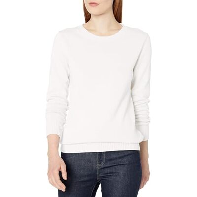 Amazon Essentials 100% bomull Crewneck tröja, vit, XXL Amazon Essentials 100% bomull Crewneck tröja, vit, XXL