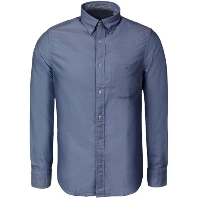 GANT REG Oxford-skjorta klassisk för män, persisk blå, standard, persisk blå, M GANT REG Oxford-skjorta klassisk för män, persisk blå, standard, persisk blå, M