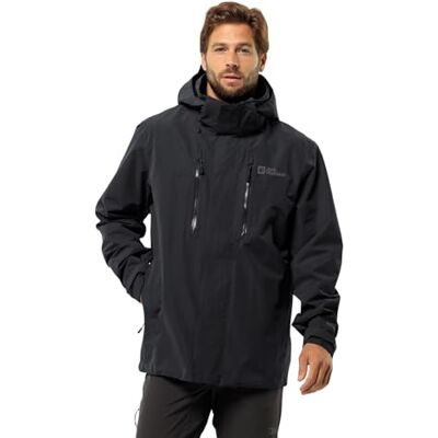 Jack Wolfskin Jasper 2L JKT M jacka, svart, s herr, svart, S Jack Wolfskin Jasper 2L JKT M jacka, svart, s herr, svart, S