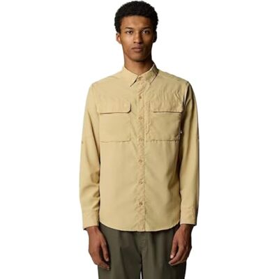 The North Face män M L/S Sequoia T-shirt, kaki stentskål, liten, Khaki stone-npf, S The North Face män M L/S Sequoia T-shirt, kaki stentskål, liten, Khaki stone-npf, S