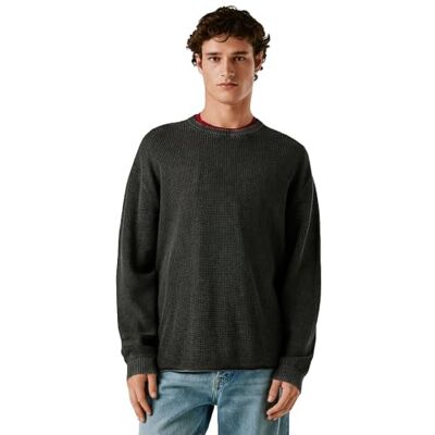 Pepe Jeans Herr Frank Stickat, Svart (Svart), XXL, svart (svart), XXL Pepe Jeans Herr Frank Stickat, Svart (Svart), XXL, svart (svart), XXL