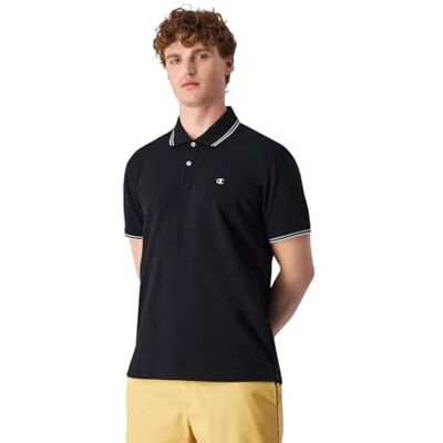 Champion mäns Legacy – Polo med bröstlogotyp, svart (KK001), XS, Svart (Kk001), XS Champion mäns Legacy – Polo med bröstlogotyp, svart (KK001), XS, Svart (Kk001), XS