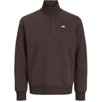 JJ REBEL Jrebrebel Logo Sweat halv dragkedja, Fästen, M JJ REBEL Jrebrebel Logo Sweat halv dragkedja, Fästen, M