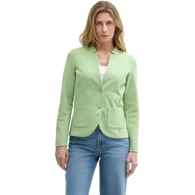 TOM TAILOR dam basic Ottoman blazer med fickor, 37116 – äkta grön, L TOM TAILOR dam basic Ottoman blazer med fickor, 37116 – äkta grön, L