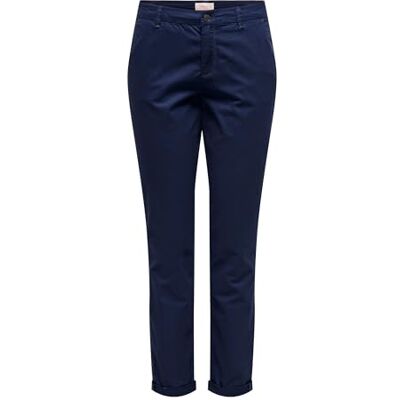 ONLY Kvinna chinos klassisk, marinblå blazer, 34W x 30L ONLY Kvinna chinos klassisk, marinblå blazer, 34W x 30L