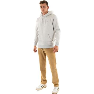 Tommy Jeans herr TJM REG S FLAG FLEECE HOODIE DM0DM20742PJ4002 dragkedja genom huvtröja, grå (silvergrå ljung), S, Grå (silvergrå ljung), S Tommy Jeans herr TJM REG S FLAG FLEECE HOODIE DM0DM20742PJ4002 dragkedja genom huvtröja, grå (silvergrå ljung), S, Grå (silvergrå ljung), S