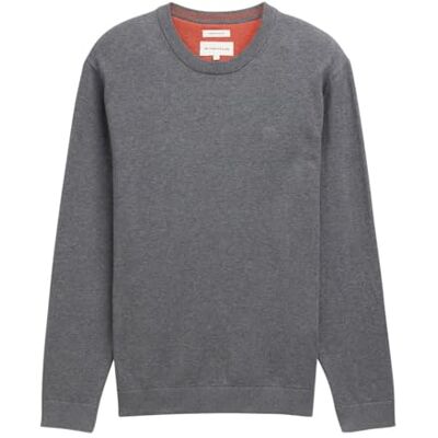 TOM TAILOR herrtröja, 38679 – Klassisk mörkgrå melerad, 3XL TOM TAILOR herrtröja, 38679 – Klassisk mörkgrå melerad, 3XL