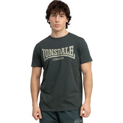 Lonsdale T-shirt för män Regular Fit FULWOOD, Grön/Grön, L Lonsdale T-shirt för män Regular Fit FULWOOD, Grön/Grön, L