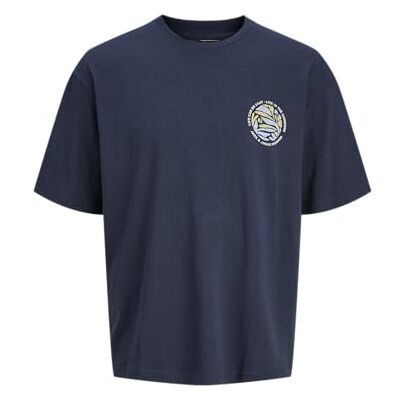 JACK & JONES Jprblumax Ss Tee, blå nätter, S JACK & JONES Jprblumax Ss Tee, blå nätter, S