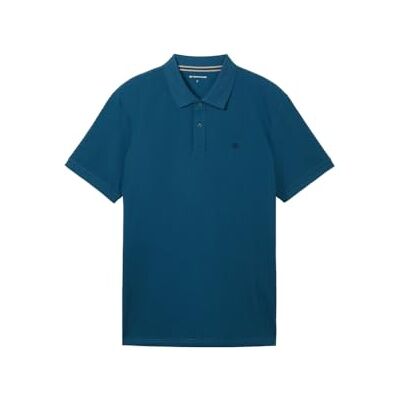 TOM TAILOR 1031006 Basic Piqué pikétröja för män, 13353 – Moes Blue, M TOM TAILOR 1031006 Basic Piqué pikétröja för män, 13353 – Moes Blue, M