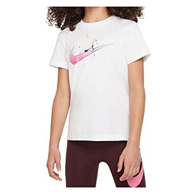 NIKE Unisex G NSW Tee Bf Shine T-shirt, Vit, M NIKE Unisex G NSW Tee Bf Shine T-shirt, Vit, M