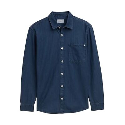 TOM TAILOR herrskjorta, 10120 – Använd Dark Stone Blue Denim, M TOM TAILOR herrskjorta, 10120 – Använd Dark Stone Blue Denim, M