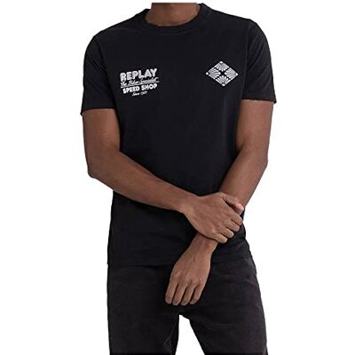 Replay Herr M6499 T-shirt, 098 svart, XXL, 098 svart, XXL Replay Herr M6499 T-shirt, 098 svart, XXL, 098 svart, XXL