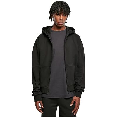 Urban Classics Ultra Heavy Zip Hoody, huvtröja med dragkedja för män, finns i många olika färger, storlekar S – 5XL, svart, XXL Urban Classics Ultra Heavy Zip Hoody, huvtröja med dragkedja för män, finns i många olika färger, storlekar S – 5XL, svart, XXL