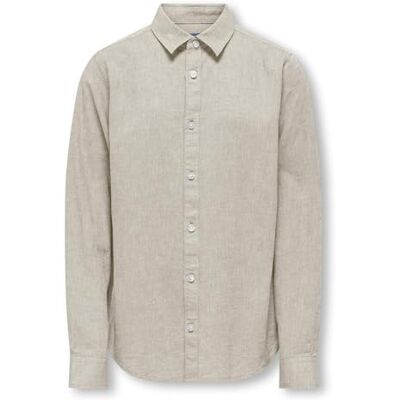 Only & Sons Osjcaiden Life Ls linne skjorta Wn Noos Only & Sons Osjcaiden Life Ls linne skjorta Wn Noos