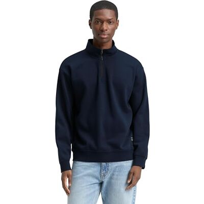 TOM TAILOR Denim herr sweatshirt, 10668 – himmelskaptensblå, S TOM TAILOR Denim herr sweatshirt, 10668 – himmelskaptensblå, S