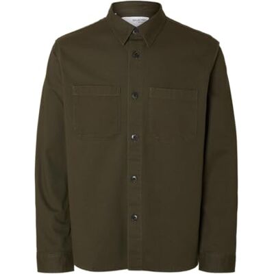 SELECTED FEMME Slhtravis Twill Overshirt Ls Noos, Skogsnatt, XL SELECTED FEMME Slhtravis Twill Overshirt Ls Noos, Skogsnatt, XL