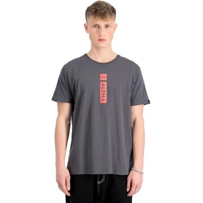 Alpha Industries Alpha Pp T-Shirt För Män Vintage Grey Alpha Industries Alpha Pp T-Shirt För Män Vintage Grey