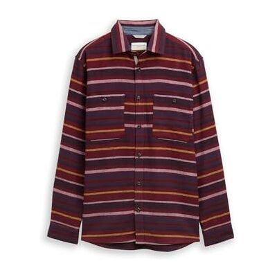 TOM TAILOR herrskjorta, 38954 – Röd flerfärgad randig, XL TOM TAILOR herrskjorta, 38954 – Röd flerfärgad randig, XL