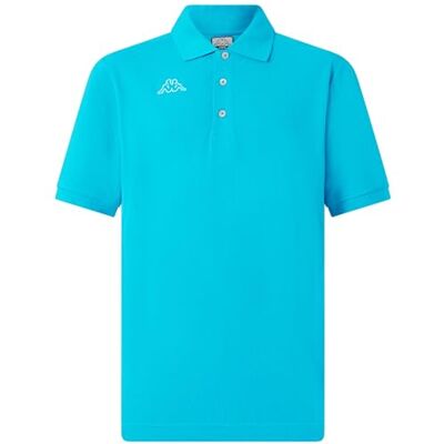 Kappa Polo, herr, blå, bomull, sport, logotyp liv, storlek: L Kappa Polo, herr, blå, bomull, sport, logotyp liv, storlek: L
