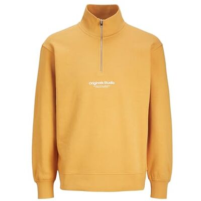 JACK & JONES Jorvesterbro sweat quarter zip Hn Noos sweatshirt, Honungsgul, XS JACK & JONES Jorvesterbro sweat quarter zip Hn Noos sweatshirt, Honungsgul, XS