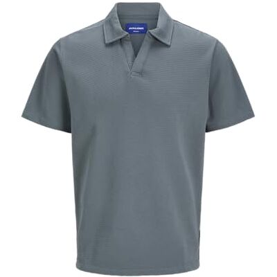 JACK & JONES Joralmeria Texture Polo Ss, Stormigt väder, XS JACK & JONES Joralmeria Texture Polo Ss, Stormigt väder, XS