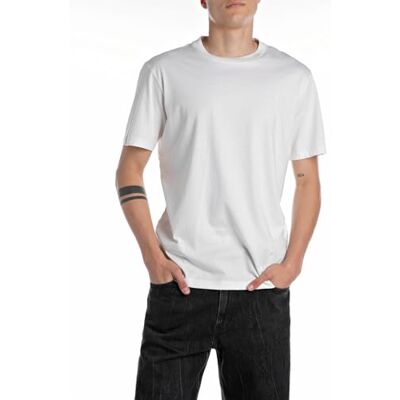 Replay herr tshirt, 011 Naturligt vitt, XXL Replay herr tshirt, 011 Naturligt vitt, XXL