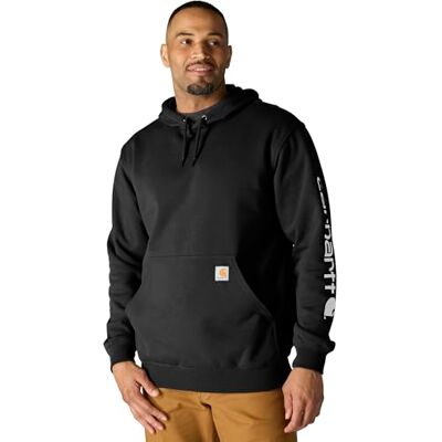 Carhartt herr Tröja med huva Loose Fit Midweight Logo Sleeve Graphic Sweatshirt Carhartt herr Tröja med huva Loose Fit Midweight Logo Sleeve Graphic Sweatshirt