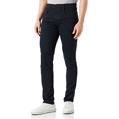 Replay Anbass Hyperflex återanvända Xlite jeans för män, 7 mörkblå, 27W x 32L Replay Anbass Hyperflex återanvända Xlite jeans för män, 7 mörkblå, 27W x 32L