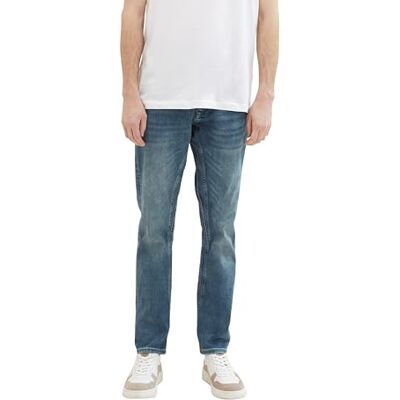 TOM TAILOR herr vanliga avsmalnande jeans, 10147 – Stenblå denim Tint, 29W / 30L TOM TAILOR herr vanliga avsmalnande jeans, 10147 – Stenblå denim Tint, 29W / 30L