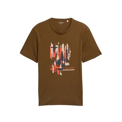 TOM TAILOR T-shirt för män, 23900 – mörk palm, M TOM TAILOR T-shirt för män, 23900 – mörk palm, M