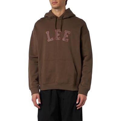 Lee Grafisk huvtröja för män, tryffel, M Lee Grafisk huvtröja för män, tryffel, M
