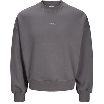 JACK & JONES JACK&JONES JCOTERRAIN Print Sweat Crew Neck, Pavement, M JACK & JONES JACK&JONES JCOTERRAIN Print Sweat Crew Neck, Pavement, M