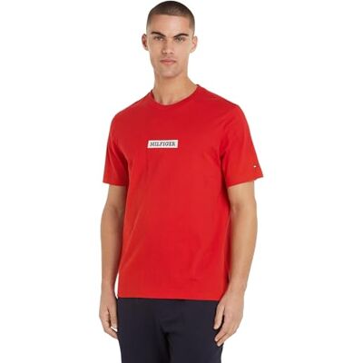 Tommy Hilfiger herr monotypbox t-shirt S/S t-shirts, röd, XL, Primär röd, XL Tommy Hilfiger herr monotypbox t-shirt S/S t-shirts, röd, XL, Primär röd, XL