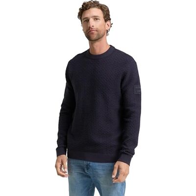 TOM TAILOR herrtröja, 10668 – himmelskaptensblå, XL TOM TAILOR herrtröja, 10668 – himmelskaptensblå, XL
