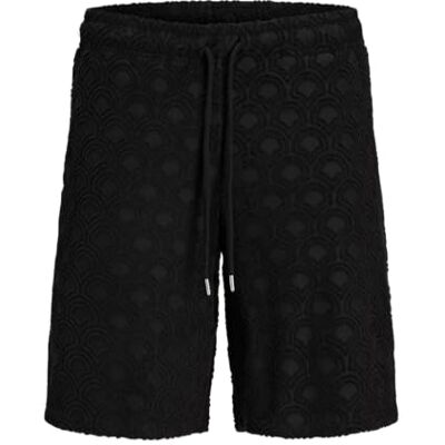 JACK & JONES Jpstjaiden Infinity Towelling Shorts SRT, svart, XL JACK & JONES Jpstjaiden Infinity Towelling Shorts SRT, svart, XL