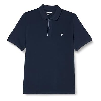 JACK & JONES Polo Jprblasainz SS träningströja, marinblå blazer, XS herr, Marinblå kavaj., XS JACK & JONES Polo Jprblasainz SS träningströja, marinblå blazer, XS herr, Marinblå kavaj., XS