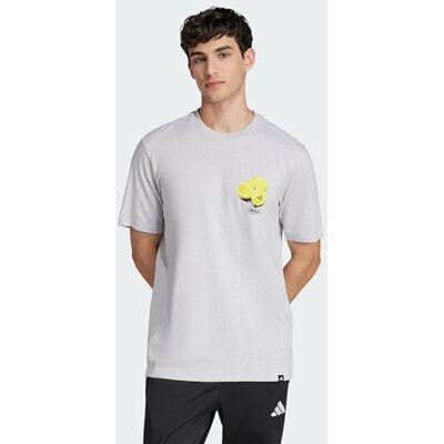 adidas För Män LOUNGE STILL LIFE LEMONS GRAPHIC T-SHIRT, light grey heather, M adidas För Män LOUNGE STILL LIFE LEMONS GRAPHIC T-SHIRT, light grey heather, M