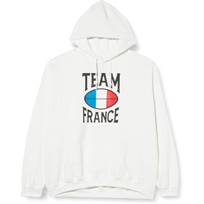 REPUBLIC OF CALIFORNIA "Team France" UXREPCZSW028 Sweatshirt för män, vit, storlek XL, Vitt och blått, XXL REPUBLIC OF CALIFORNIA "Team France" UXREPCZSW028 Sweatshirt för män, vit, storlek XL, Vitt och blått, XXL