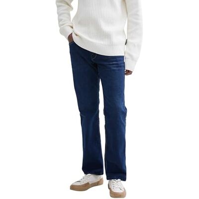TOM TAILOR Marvin raka jeans för män, 10120 – Använd Dark Stone Blue Denim, 34W / 32L TOM TAILOR Marvin raka jeans för män, 10120 – Använd Dark Stone Blue Denim, 34W / 32L