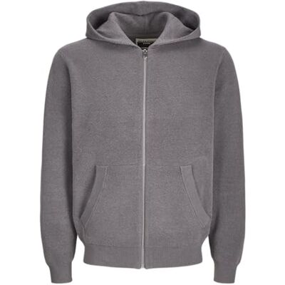 JACK & JONES JACK&JONES JCOCALEB stickad huvtröja med dragkedja BF, Haj, M JACK & JONES JACK&JONES JCOCALEB stickad huvtröja med dragkedja BF, Haj, M