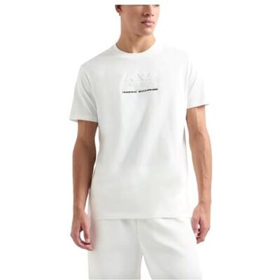 Giorgio Armani Men's Utility Edge, sustainable, präglad och hd logotyp, normal passform, vit, XL, Vit, XL Giorgio Armani Men's Utility Edge, sustainable, präglad och hd logotyp, normal passform, vit, XL, Vit, XL