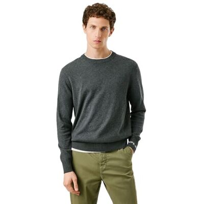 Pepe Jeans herr Andre Crew Neck Stickat, Grå (Mörkgrå Marl), S, Grå (Mörkgrå Marl), S Pepe Jeans herr Andre Crew Neck Stickat, Grå (Mörkgrå Marl), S, Grå (Mörkgrå Marl), S