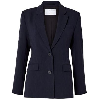 SELECTED FEMME SLFRITA LS CLASSIC BLAZER DSM NOOS, Mörk safir/detalj: melerad, 34 SELECTED FEMME SLFRITA LS CLASSIC BLAZER DSM NOOS, Mörk safir/detalj: melerad, 34
