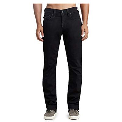 True Religion Ricky Raka Back Flap Jeans för män, Body Rinse svart, 40W x 34L True Religion Ricky Raka Back Flap Jeans för män, Body Rinse svart, 40W x 34L