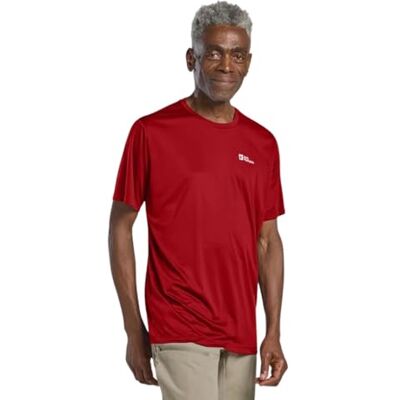 Jack Wolfskin Tech T M T-shirt herr, Adrenalinröd, XL Jack Wolfskin Tech T M T-shirt herr, Adrenalinröd, XL